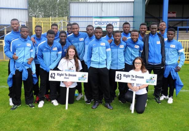 Ghana's Right To Dream - at the opening ceremony of the 2015 Milk Cup at Coleraine Showgrounds.

Picture by Declan Roughan / Presseye