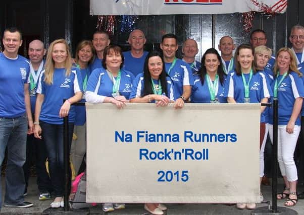 The team from Coalisland Na Fianna Runners who took part in the Rock 'n' Roll 2015 Half Marathon in Dublin