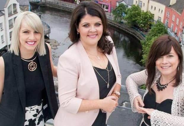 Lynette Fay (centre) from Dungannon, with her Fleadh TV presenting team Máire Treasa Ni Dhubhghaill and Cathy Jordan