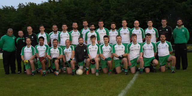 The Naomh Comhghall team who ground out a 4 point victory over Pearses Belfast