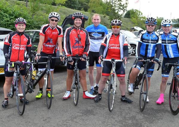 Some of the many cyclists looking forward to Saturday's Freewheelers charity cycle. INBT 32-817H