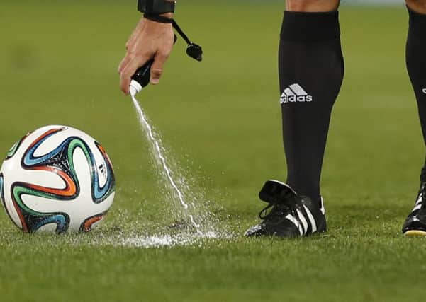 Referee's vanishing spray will be used in Danske Bank Premiership games this weekend.