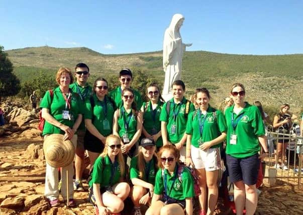 Some of those who took part in the trip to Medjugorje