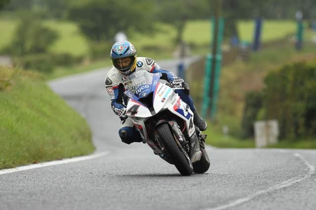 Guy Martin duing today's  Superbike Practice at U.G.P  Photo by Tremaine Gregg/Pacemaker