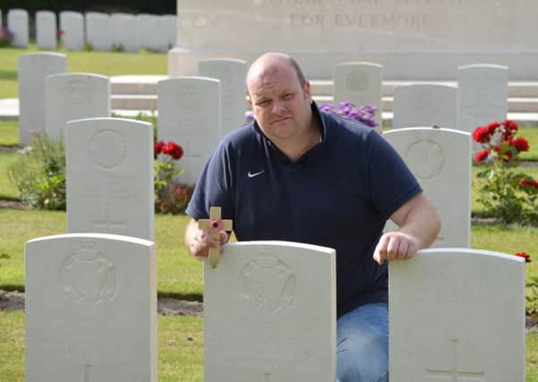 Cllr Mark Baxter recently marked the 99th anniversary of the Battle of the Somme by visiting graves of locals who died in WWI.