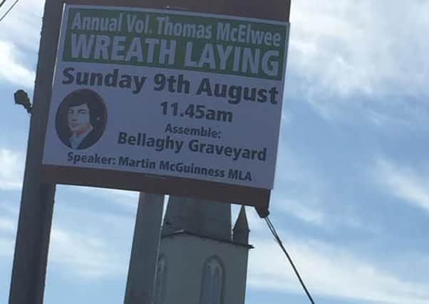 Bellaghy Unionists feel 'intimidated' by the posters says MLA Sandra Overend
