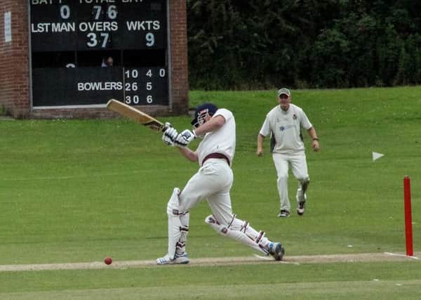 Templepartrick's Andy McAlmont batting at The Cloughan. INNT 32-508-SO