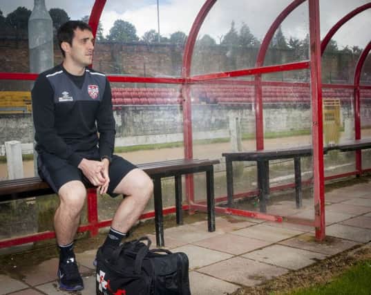 Derry City physio Michael Hegarty pictured at the Brandywell yesterday afternoon. DER3215MC004
