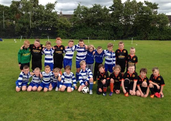 Northend United and Barn United U10s at Northend's pre-season mini tournament at the Showgrounds on Saturday.