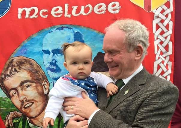 Martin McGuinness at the Thomas McElwee commemoration in Bellaghy