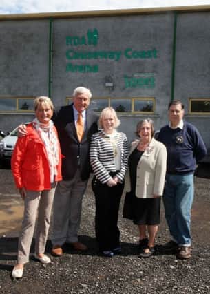 Penny McBride, Willie John McBride, Vice President RDA in Northern Ireland who was special guest, Councillor Michelle Knight-McQuillan, Mayor, Steila Burnside, Vice Lord Lieutenant for County Londonderry, and Albert Clyde pictured during the 40th Anniversary of the RDA in Coleraine recently. INCR33-328PL
