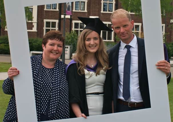 Emma Small who graduated with an MEng (1st) in Civil Engineering with proud parents Ian and Jennifer Small.