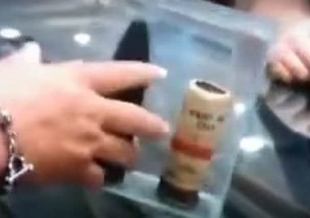 The rubber bullet and CS gas cannister on US TV hit show Pawn Stars.