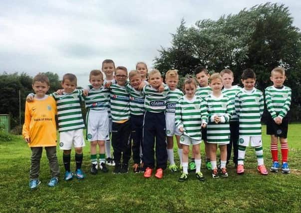 Disappointed Lurgan Celtic mascots