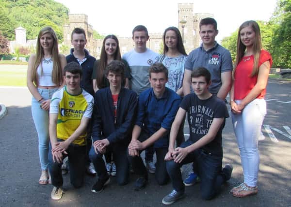 Sixth Form students who achieved straight A or A* grades at St Killian's College.  INLT 34-679-CON