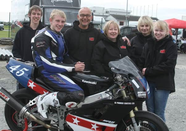 Antrims Lee Osprey with his team at Bishopscourt. Picture: Roy Adams.