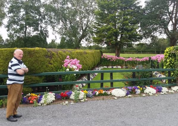 The blaze of colour at Jimmy Quinn's home on the Reenaderry Road in Derrytresk