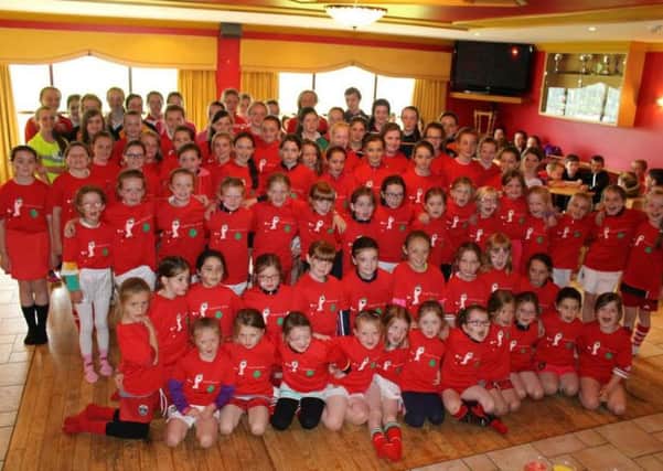 Last week 99 girls from Loughgiel Shamrocks age groups U6-U16 particapated in a fun filled week of Camogie. The week organised for the girls is an annual event and has gone from strength to strength each year.