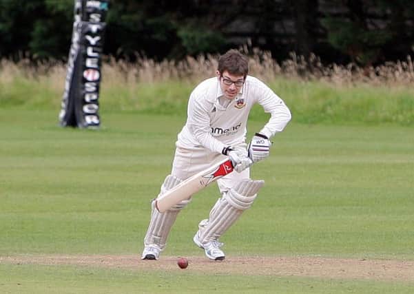 Anthony Frazer in action for Ballymena 2nds XI against Derriaghy. INBT34-264AC