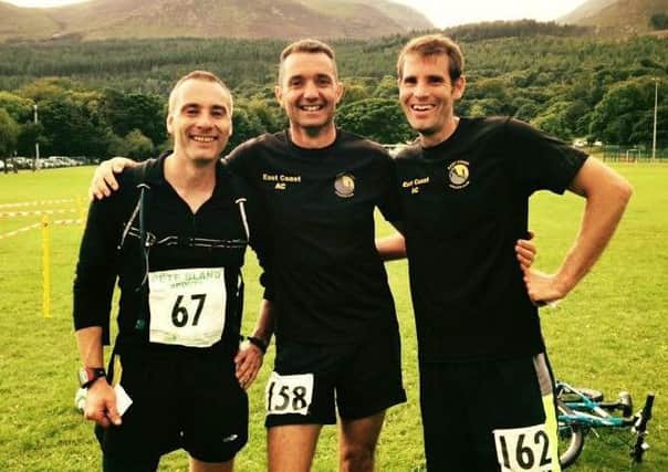 East Antrim AC runners at the Seven Sevens mountain race in Newcastle. INLT 34-670-CON