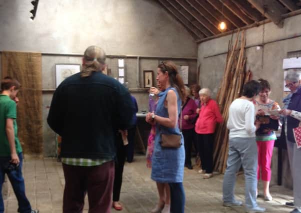 The disused byre in Glarryford scene of a new contemporary art and craft exhibition launched on Saturday as part of August Craft Month