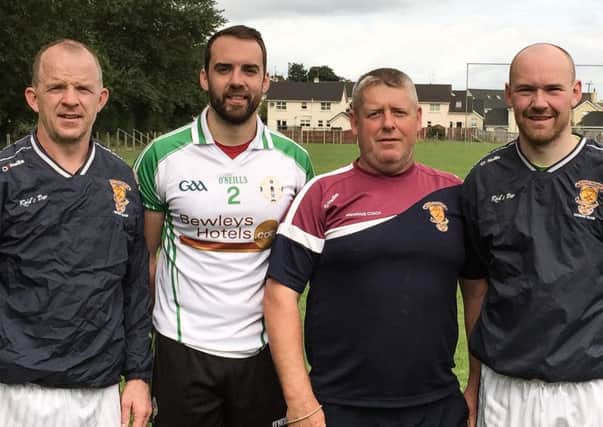 Declan Maher, Anthony Carville, Mark Magee, manager and Raymond Daly.
