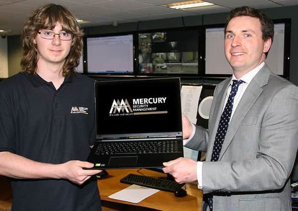 Mercury Security financial director Eoin OBrien and Mark Ireland