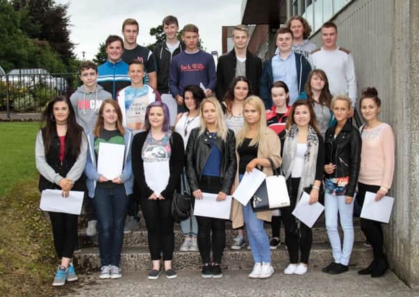 St Patrick's College pupils pictured after receiving their GCSE results on Thursday. (Submitted Picture).