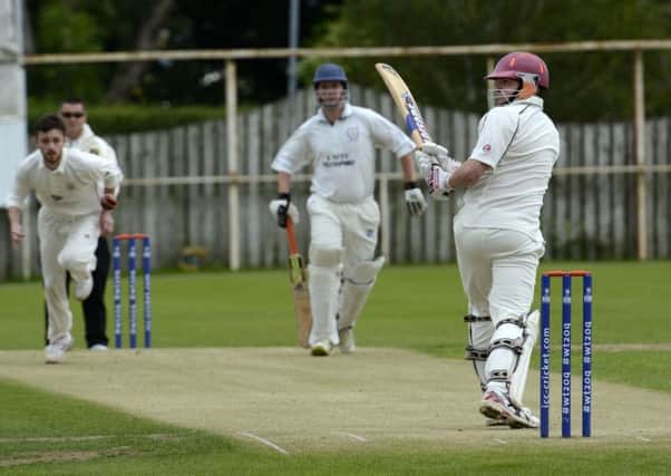 Newbuildings batsman Mark Hanna pictured in action against Creevedonnell at Eglinton. INLS3415-131KM