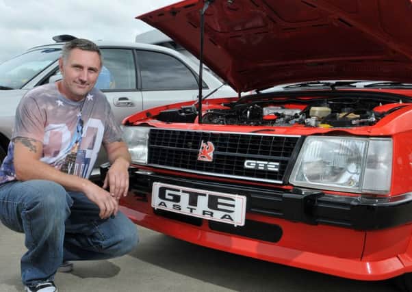 Sean McElroy who took along his fully restored 1984 Mark1 GTE Astra.INMM3515-381