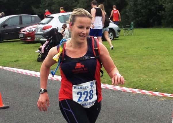 Seapark's Gillian Strudwick at Dambusters half-marathon. It was her 10th race over the distance this year. INLT 35-920-CON