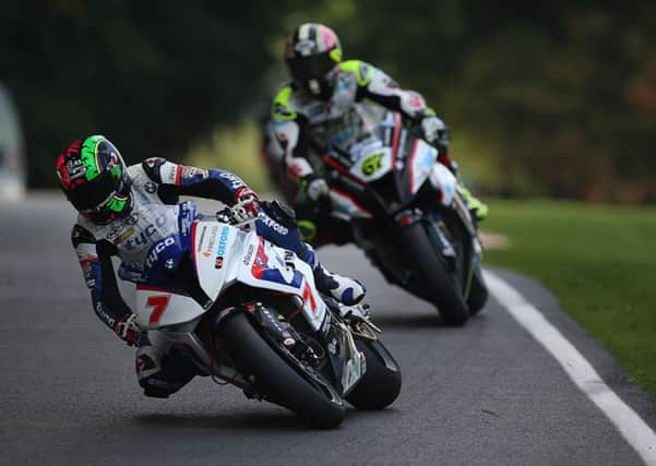 Michael Laverty in action in Sunday's British Superbikes round at Cadwell Park. Picture: Bonnie Lane.