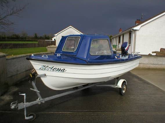 The 15ft open boat which was taken from Whitehead boat park. INCT 34-702-CON