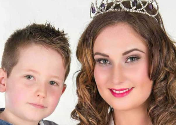Anouska and her son, Bailey, who says his mum is a real life Disney princess.