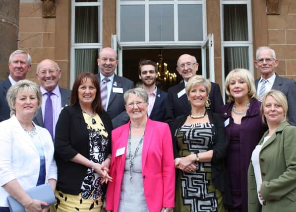 Members of Down/Lisburn Alzheimer's Group at Hillsborough Castle