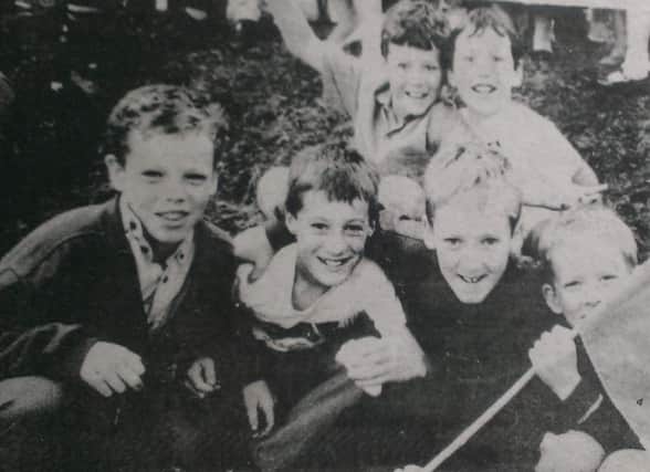 Some of young people who attended Ardboe Rossas celebrations in 1995