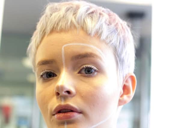 ColorVision winner Aoife Laverty's model at the Wella TrendVision Award 2015 Ireland heat. Pic by Arthur Ellis. (Submitted Photo)