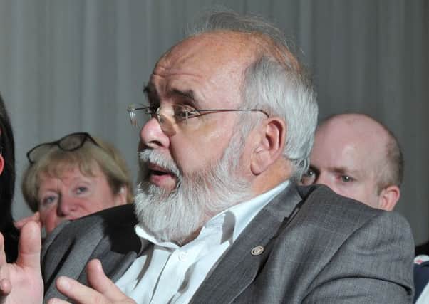 MP for Mid-Ulster Francie Molloy puts his point across.INMM3015-335