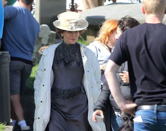 Sienna Miller who is starring in "The Lost City of Z" which is being filmed at Ballintoy. Picture by Steven McAuley/McAuley Multimedia. INBM36-15S