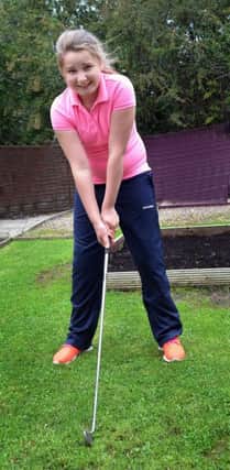 Young golfer Naomi Foster, who was the winner of three tournaments at Massereene Golf Club. INBT 37-801H