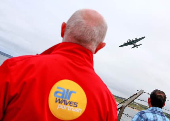 Kevin Scott / Presseye

Sunday 6th September 2015, Portrush , Northern Ireland - Airwaves Portrush 2015 Day 2 

The B17g - Memphis Belle perform at this weekendâ¬"s Air Waves Portrush. Organised by Causeway Coast and Glens Borough Council, over 100,000 spectators are expected to descend upon Portrushâ¬"s eastern shoreline for two days of thrilling flying displays by some of the worldâ¬"s most famous aviation attractions.


Picture - Kevin Scott / Presseye