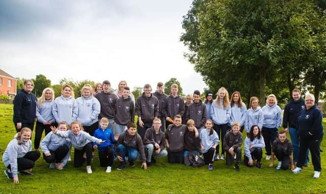 BEAT participants from the Rathenraw Scheme pictured before heading off on their treat activity to Toddâ¬"s Leap. The young people worked up points all summer for participation, respect and good behaviour which resulted in them earning the trip.