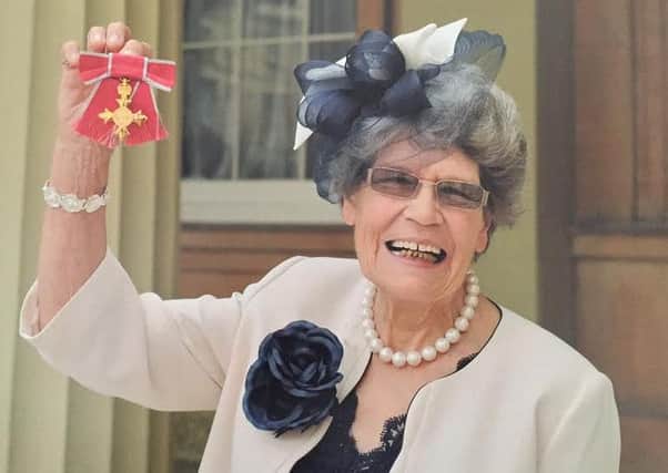 Maud with her OBE