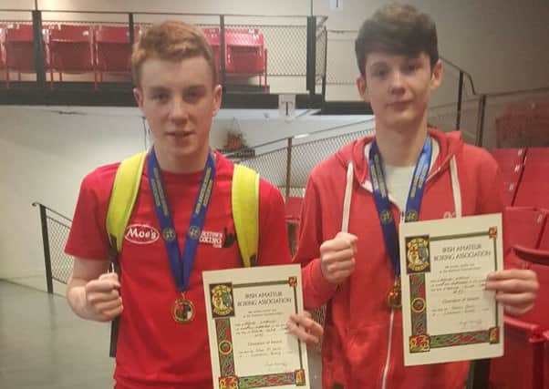 Ethan McGuckin and Francis Quinn, Irish national cadet champions