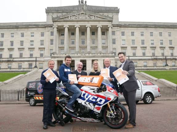 The HEMS4NI petition is handed in to Stormont