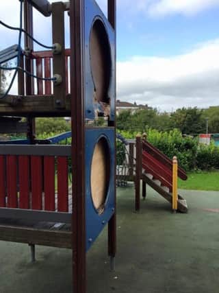 Solitude play park has been labelled an 'eyesore'.