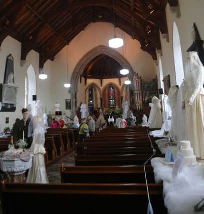 Billy Parish Church Bushmills Wedding Dress Festival. inbm38-15 picture by Kevin McAuley