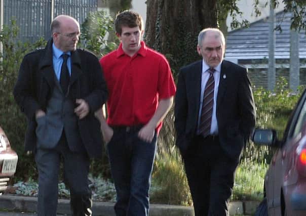 Sean Hackett leaving prison for his father's funeral