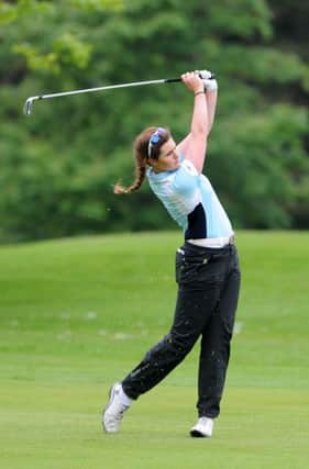 Olivia Mehaffey is in action at the Junior Solheim Cup. Pic: Presseye.