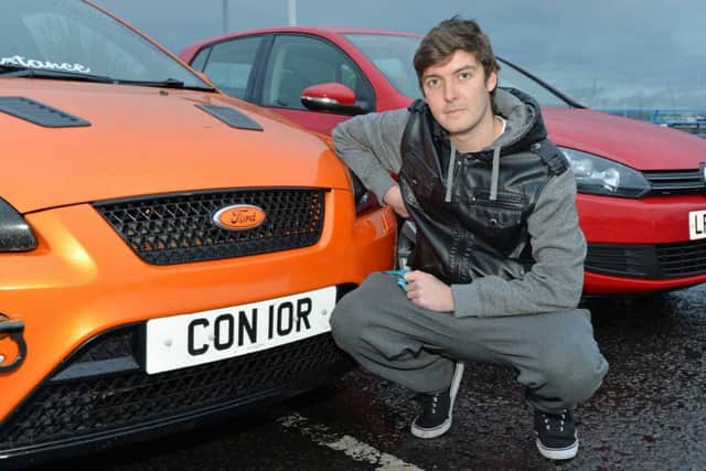 Connor Irwin with his 2006 Ford Focus ST. INCT 37-015-PSB